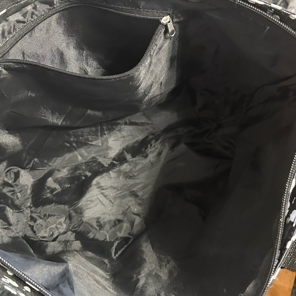 EUC Disney Mickey Mouse Canvas Black and White Tote - Picture 7 of 11